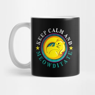 Meowditating Cat Mug